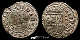 Felipe IV Cooper 16 maravedís 1.24 g, 24 mm. Madrid 1621-1665 Good very fine (MBC+)