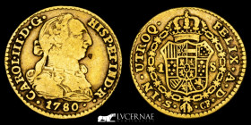 Carlos III Gold Escudo 3.28 g. 18 mm. Seville 1780 Good very fine (MBC)