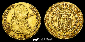 Carlos IV Gold 2 Escudos 6.79 g., 23 mm. Madrid 1793 MF Good very fine