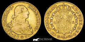 Carlos IV 1788-1808 Gold 2 Escudos 6.72 g. 22 mm. Madrid 1801 FA Good very fine (MBC)