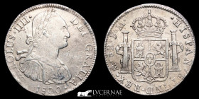 Carlos IV (1788 - 1808) Silver 8 Reales 26.93 g. 39 mm. Mexico 1800 F·M Good very fine (MBC)