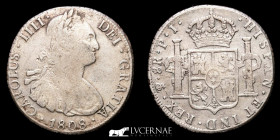 Carlos IV (1788 - 1808) Silver 8 Reales 26.70 g. 39 mm. Potosi PTS 1808 P·J Good very fine (MBC)