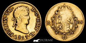 Fernando VII Gold 1/2 Escudo 1,73 g., 15 mm Madrid 1817 GJ Good very fine