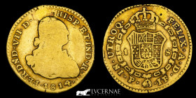 Fernando VII Gold 1 Escudo 3.31 g. • ⌀ 19 mm. Popayan 1814 JF Very Fine