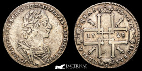 Peter I the Great (1682-1721) Silver Ruble 26.92 g. ø 40 mm. Krasny 1725 Good very fine (MBC+)