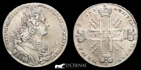 Peter II (1727-1730) Silver Ruble 27.70 g. ø 40 mm. Krasny 1727 Good very fine (MBC+)