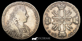 Peter II (1727-1730) Silver Ruble 28.45 g. ø 41 mm. Kadashevsky  1728 Good very fine (MBC)