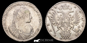 Anna Ioannovna (1730-1740) Silver Ruble 25.78 g. ø 42 mm. Kadashevsky 1734 Near extremely fine