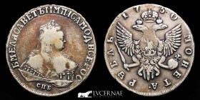 Elizabeth Petrovna (1741-1762)  Silver Ruble 25.24 g. ø 42 mm. St. Petersburg 1750 Good very fine (MBC)