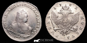 Elizabeth Petrovna (1741-1762)  Silver Ruble 24.72 g. ø 42 mm. St. Petersburg 1752 Near extremely fine