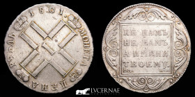 Paul I Silver Ruble 20.87 g. ø 38 mm. St. Petersburg 1801 Good very fine (MBC)