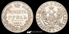 Nikolai I Silver Ruble 20.60 g. ø 36 mm. St. Petersburg 1841 Near extremely fine