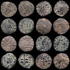 Lot of eight (8) medieval coins 12th-14 th centuries GVF