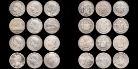 Lot comprising 12 Spanish silver coins.