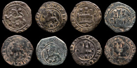 Lot comprising 4 AE Catholic Kings coins.MBC