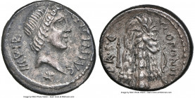 Q. Sicinius and C. Coponius (ca. 49 BC). AR denarius (18mm, 3.99 gm, 4h). NGC AU 4/5 - 2/5, scratches. Military mint traveling with Pompey the Great. ...
