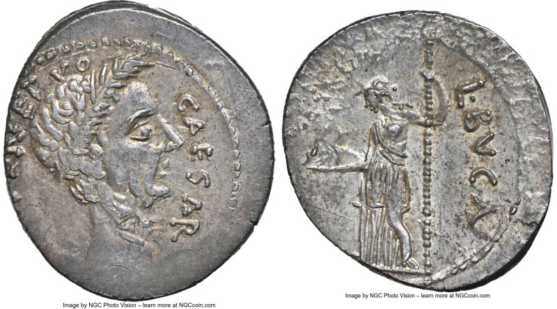Julius Caesar, as Dictator Perpetuo (February-March 44 BC), with Lucius Aemilius...