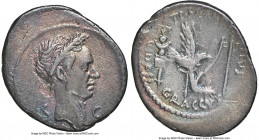 Julius Caesar (49-44 BC). AR denarius (20mm, 3.48 gm, 8h). NGC Choice VF 4/5 - 2/5, Fine Style. Posthumous issue of Rome, 40 BC. Tiberius Sempronius G...
