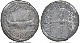 Marc Antony, as Imperator and Triumvir (43-30 BC). AR denarius (17mm, 3.73 gm, 6h). NGC Choice VF 4/5 - 3/5. Legionary issue, mint moving with Antony ...