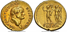 Vespasian (AD 69-79). AV aureus (19mm, 7.32 gm, 6h). NGC AU 5/5 - 4/5, Fine Style. Rome, AD 77-78. IMP CAESAR-VESPASIANVS AVG, laureate head of Vespas...