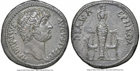 Hadrian (AD 117-138). AR cistophorus (27mm, 9.06 gm, 5h). NGC Choice VF 5/5 - 2/5, marks. Ephesus, ca. AD 138. HADRIANVS-AVGVSTVS P P, bare of Hadrian...