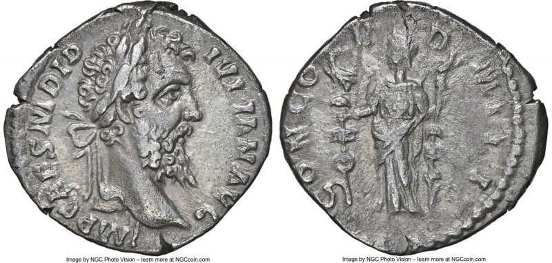 Didius Julianus (28 March-1 June AD 193). AR denarius (18mm, 2.75 gm, 12h). NGC ...