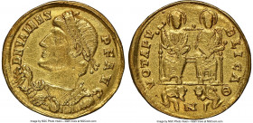 Valens, Eastern Roman Empire (AD 364-378). AV solidus (21mm, 4.08 gm, 11h). NGC Choice VF 5/5 - 1/5, ex-jewelry. Nicomedia, 9th officina, AD 367-375. ...