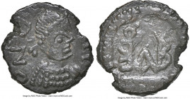 Basiliscus, Eastern Roman Empire (AD 475-476). AE4 or nummus (11mm, 1.01 gm, 6h). NGC Choice XF 4/5 - 4/5. Cyzicus, January AD 475-August AD 476. D N ...