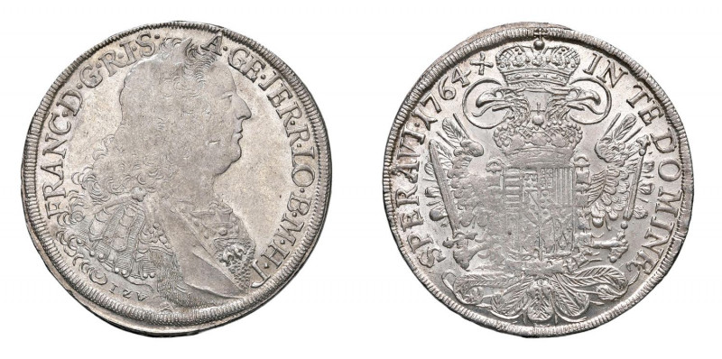 FIRENZE Francesco di Lorena (1737-1765) Tallero per il levante 1764 Ag Gr 28,1 M...