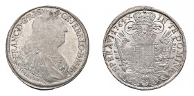 FIRENZE Francesco di Lorena (1737-1765) Tallero per il levante 1764 Ag Gr 28,1 Mir. 367/3. Raro. qFDC. (Stima €1500-2000).
q.FDC