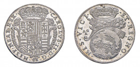 NAPOLI Carlo II di Spagna (1674-1700) Tarì 1686 Ag Gr 5,6. Mir. 298/5; P.R. 13. FDC Conservazione eccezionale. (Stima €400-500).
FDC