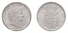 NAPOLI Ferdinando II di Borbone (1830-1859) Piastra 1833 Ag. Pag.192C. Rara. FDC. (Stima €800-1000).
FDC