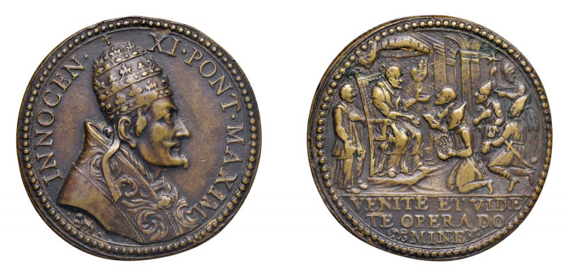 STATO PONTIFICIO Innocenzo XI (1676-1689). Roma. Medaglia Straordinaria 1688 Ae ...