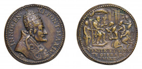 STATO PONTIFICIO Innocenzo XI (1676-1689). Roma. Medaglia Straordinaria 1688 Ae q. SPL. Gr. 25,59 mm.37. Patrignani SD-35; Miselli 197A. Rarissima. Co...