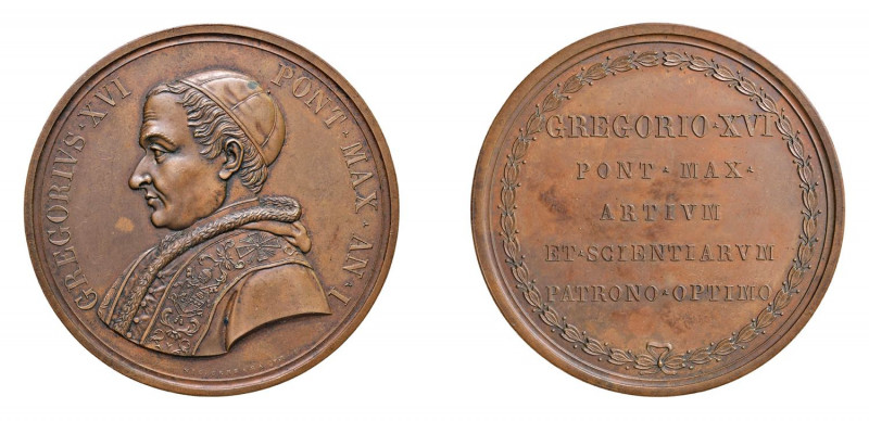 STATO PONTIFICIO Gregorio XVI (1831-1846) Medaglia Straordinaria Anno I 1831 Ae ...