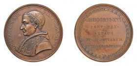 STATO PONTIFICIO Gregorio XVI (1831-1846) Medaglia Straordinaria Anno I 1831 Ae FDC. Opus Nicola Cerbara. Gr. 93 mm. 58. Patrignani 6. Rara. Elezione ...