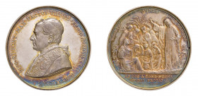 STATO PONTIFICIO Pio XI (1922-1939) Roma Medaglia Anno I 1922 Ag FDC. Opus Mistruzzi. Gr. 35,26 mm.44. Bart. E922. Terzo Centenario della congregazion...