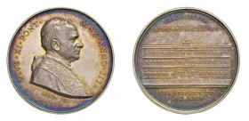 STATO PONTIFICIO Pio XI (1922-1939) Roma Medaglia Anno III 1924 Ag FDC. Opus Mistruzzi. Gr. 35,7 mm.44. Bart. E924. Nuova sede Università Gregoriana. ...