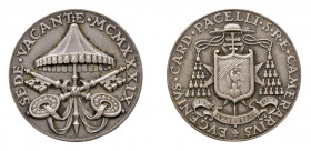 STATO PONTIFICIO Sede Vacante (1939) Roma Camerlengo Eugenio Pacelli Ag FDC. Opus Mistruzzi. Gr. 26,88 mm.39. Bart. P.366. (Stima €100-150).
FDC