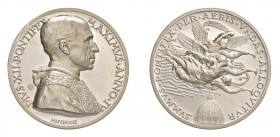 STATO PONTIFICIO Pio XII (1939-1958) Roma Medaglia Anno IV 1942 Ag FDC. Opus Mistruzzi. Gr. 38,9 mm.44. Bart. E942. Radiomessaggio per la pace nel mon...