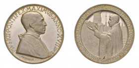 STATO PONTIFICIO Pio XII (1939-1958) Roma Medaglia Anno XVII 1955 Ag FDC. Opus Mistruzzi. Gr. 38,08 mm.44. Bart. E955. Chiusura anno mariano. (Stima €...