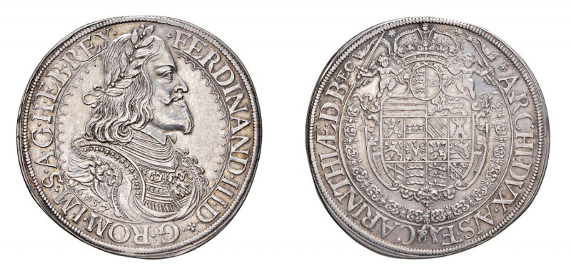 AUSTRIA Ferdinando III (1637-1657) Tallero 1657 Ag. St. Veit. Gr.28,2. Dav., 319...