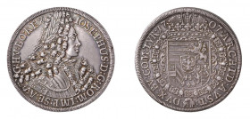 AUSTRIA Josef I (1705-1711) Tallero 1707 Ag. Hall. Dav. 1018. Gr.28,6 .Raro. SPL. (Stima €600-700).
SPL