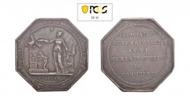 FRANCIA Jeton Anno VI Ag PCGS XF45. (Stima €100-150).
PCGS XF45