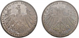 GERMANIA 1848 Francoforte 2 gulden DAV#643; KM#337. FDC. PCGS MS65. (Stima €500-600).
PCGS MS65