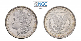 USA Morgan (1878-1921) Dollaro 1881 O Ag. KM#110. Raro. FDC. NGC MS63. (Stima €100-150).
NGC MS63