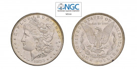 USA Morgan (1878-1921) Dollaro 1883 O Ag. KM#110. FDC. NGC MS64. (Stima €300-400).
NGC MS64