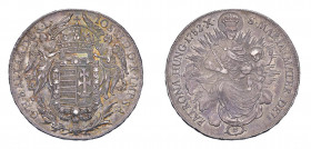 UNGHERIA Joseph II (1765-1790) Zecca KremnitsTallero 1782B Ag. Dav.1168. Patina di monetiere. SPL. (Stima €300-500).
SPL