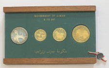Emirato di Ajman - Rashid Bin Hamad al - Naimi (1928-1981) Set della serie "Save Venice" composto da 4 monete: 5 Riyals Ag .925 gr.15 (Ponte di Rialto...