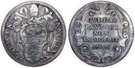 Stato Pontificio - Roma - Innocenzo XI (1676-1689) Giulio "QVI DAT PAVPERI NON INDIGEBIT - Anno XI 1686 - Ag - gr. 3,06
SPL
Spedizione solo in Itali...